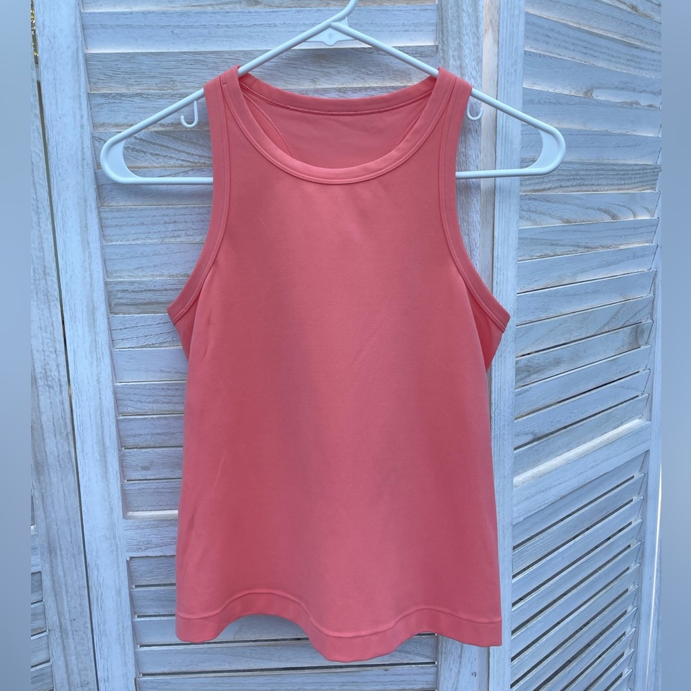 Lululemon Align Waist Length Racerback Tank Top - Sunny Coral - Picture 2 of 5